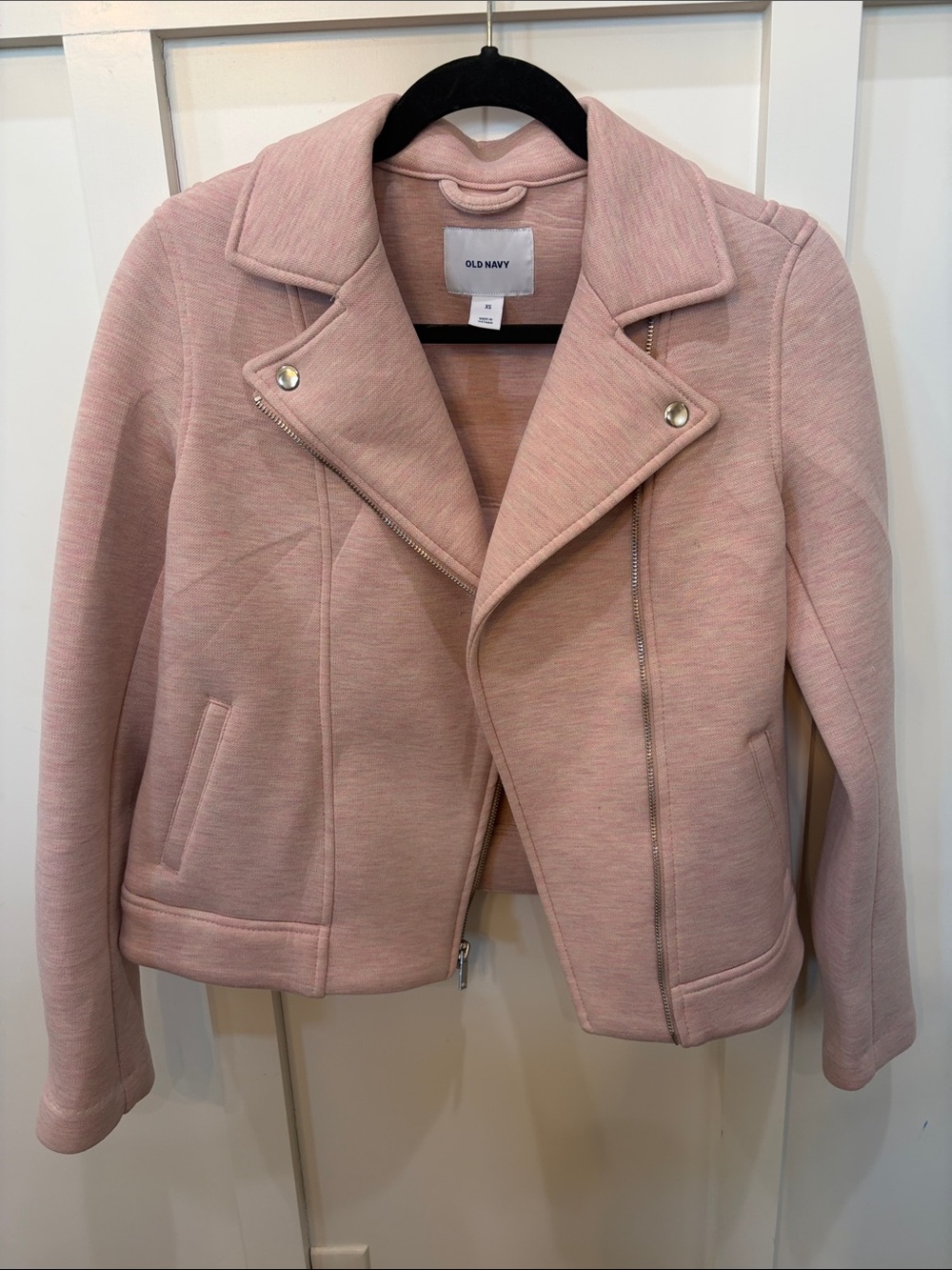 Old Navy Light Pink Moto-Style Jacket